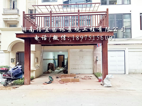 长沙市水云间别墅区阳光露台现场安装