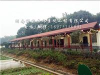 长沙市望城区农业公司风雨长廊安装